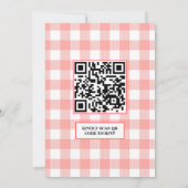 Berry Sweet Strawberry ベビーシャワー | QR RSVP  招待状 (裏面)