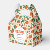 Berry Sweet Strawberry 1st Birthday Party フェイバーボックス (正面サイド)