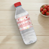 Berry Sweet Strawberry 1st Birthday Party ペットボトルラベル