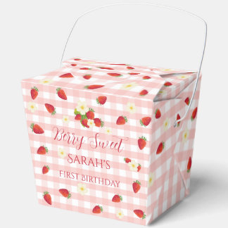 Berry Sweet Strawberry 1st Birthday Party Gift  フェイバーボックス