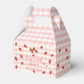 Berry Sweet Strawberry 1st Birthday Party Gift  フェイバーボックス (正面サイド)