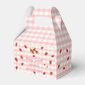 Berry Sweet Strawberry 1st Birthday Party Gift  フェイバーボックス