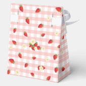 Berry Sweet Strawberry 1st Birthday Party Gift  フェイバーボックス (裏面)