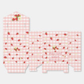 Berry Sweet Strawberry 1st Birthday Party Gift  フェイバーボックス (見開き)