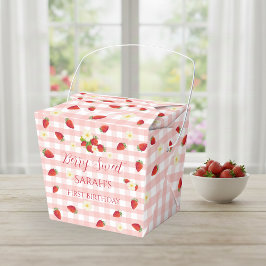 Berry Sweet Strawberry 1st Birthday Party Gift  フェイバーボックス