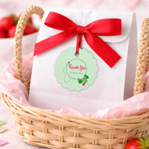 Berry Sweet Strawberry 1st Birthday Thank You