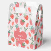 Berry Sweet Strawberry Baby Shower フェイバーボックス (オープン)