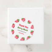 Berry Sweet Strawberry Baby Shower Thank You  フェイバータグ (インサイチュ)