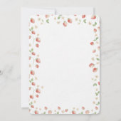 Berry Sweet Strawberry Basket Baby Shower 招待状 (裏面)