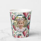 Berry Sweet Strawberry Birthday Photo 紙コップ (裏面)