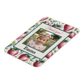 Berry Sweet Strawberry Birthday Thank You Photo マグネット (左側)