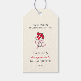 Berry Sweet Strawberry Bridal Shower  ギフトタグ