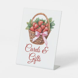 Berry Sweet Strawberry Cards & Gifts Sign 台座サイン