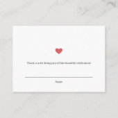 Berry Sweet Strawberry Diaper Raffle Card エンクロージャーカード (裏面)