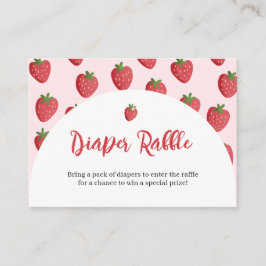 Berry Sweet Strawberry Diaper Raffle Card エンクロージャーカード