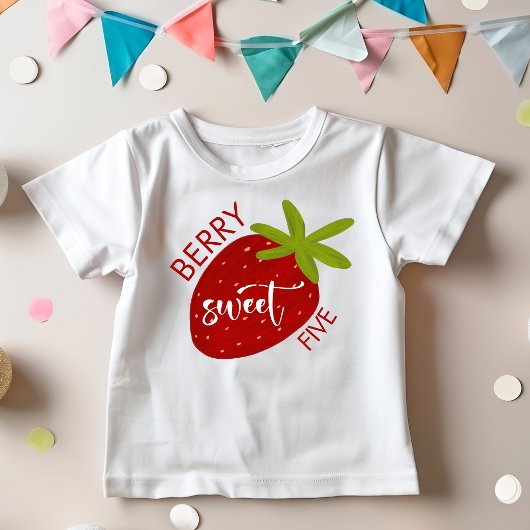 Berry Sweet strawberry kids birthday トドラーTシャツ