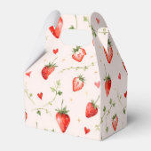 Berry Sweet Strawberry Patch Summer 1st Birthday フェイバーボックス (裏面サイド)