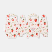 Berry Sweet Strawberry Patch Summer 1st Birthday フェイバーボックス (折り畳みなし)