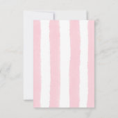 Berry Sweet Stripes Cupcake Whimsy Valentines Day ノートカード (裏面)