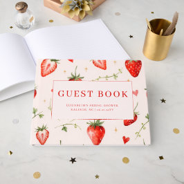 Berry Sweet Theme Strawberry Art Bridal Shower ゲストブック