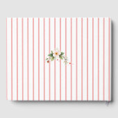 Berry Sweet Theme Strawberry Stripes Bridal Shower ゲストブック (裏面)