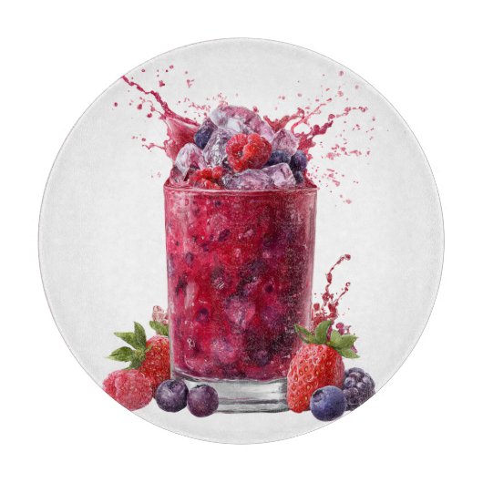 BERRY THEMED TROPICAL SUMMER DRINK カッティングボード (正面)