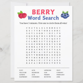 Berry Word Search Game
