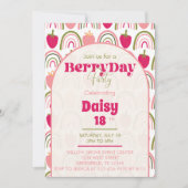 BerryDayパーティー – 誕生日招待状 招待状 (正面)