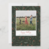 Berryful Botanical写真数々のクリスマスカード シーズンカード (裏面)