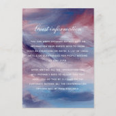 Berryink Purple Blueのインサ芸術的ッ結婚トカード エンクロージャーカード (正面)