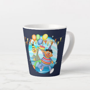 BertとErnie誕生日バルーン カフェラテマグ