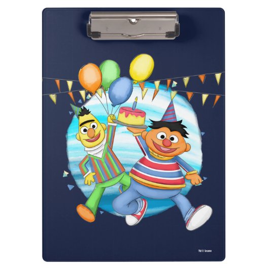 BertとErnie誕生日バルーン クリップボード (正面)