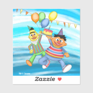 BertとErnie誕生日バルーン シール