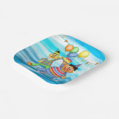 BertとErnie誕生日バルーン ペーパープレート (傾斜あり)