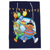 BertとErnie誕生日バルーン ミディアムペーパーバッグ (正面)