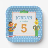 Bert and Ernie Birthday ペーパープレート (正面)