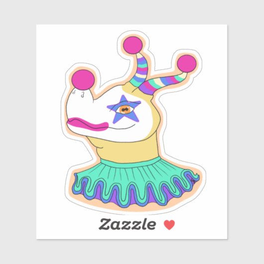 Bert the Clown Dragon Sticker シール (シート)