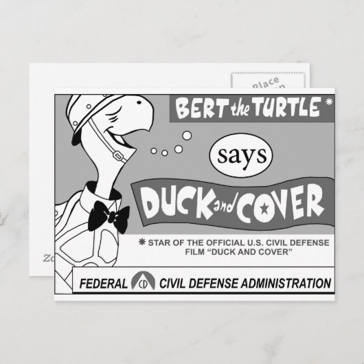 Bert the Turtleが言う ポストカード (正面/裏面)