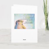 Bertha誕生日の広い挨拶状 カード (裏面)