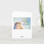 Bertha誕生日広い-メッセージカード- 4" x 5.6" カード (裏面)