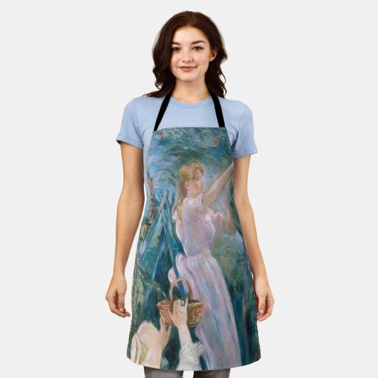 Berthe Morisot -さくらんぼピッカー エプロン (着用した状態)