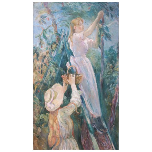 Berthe Morisot -さくらんぼピッカー テーブルクロス (正面)