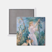 Berthe Morisot -さくらんぼピッカー マグネット (正面/裏面)