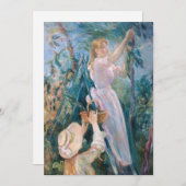 Berthe Morisot -さくらんぼピッカー 招待状 (正面/裏面)