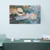 Berthe Morisot -さくらんぼピッカー 横断幕 (トレードショー)