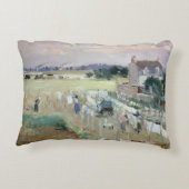 Berthe Morisot -ぶら下がった洗濯物を乾かす アクセントクッション (裏面)