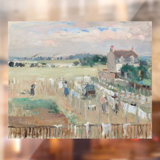 Berthe Morisot -ぶら下がった洗濯物を乾かす ウィンドウサイン (シート2)