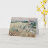 Berthe Morisot -ぶら下がった洗濯物を乾かす カード (黄色い花)