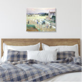 Berthe Morisot -ぶら下がった洗濯物を乾かす キャンバスプリント (インサイチュ (寝室))