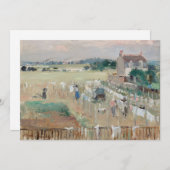 Berthe Morisot -ぶら下がった洗濯物を乾かす サンキューカード (正面/裏面)